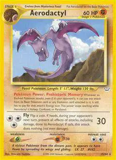 Pokemon Neo Revelation Rare Aerodactyl #15 [Lightly Played]