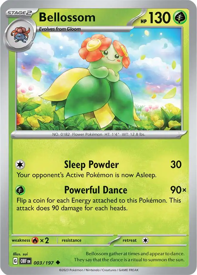 Pokemon Trading Card Game Obsidian Flames Uncommon Bellossom #3