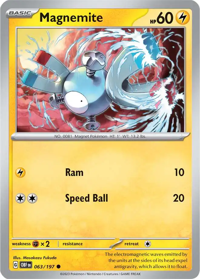 pokemon magnemite card Pokemon BREAKthrough Magnemite #52