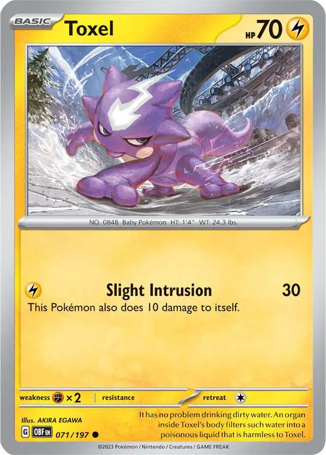 Toxel pokemon card value