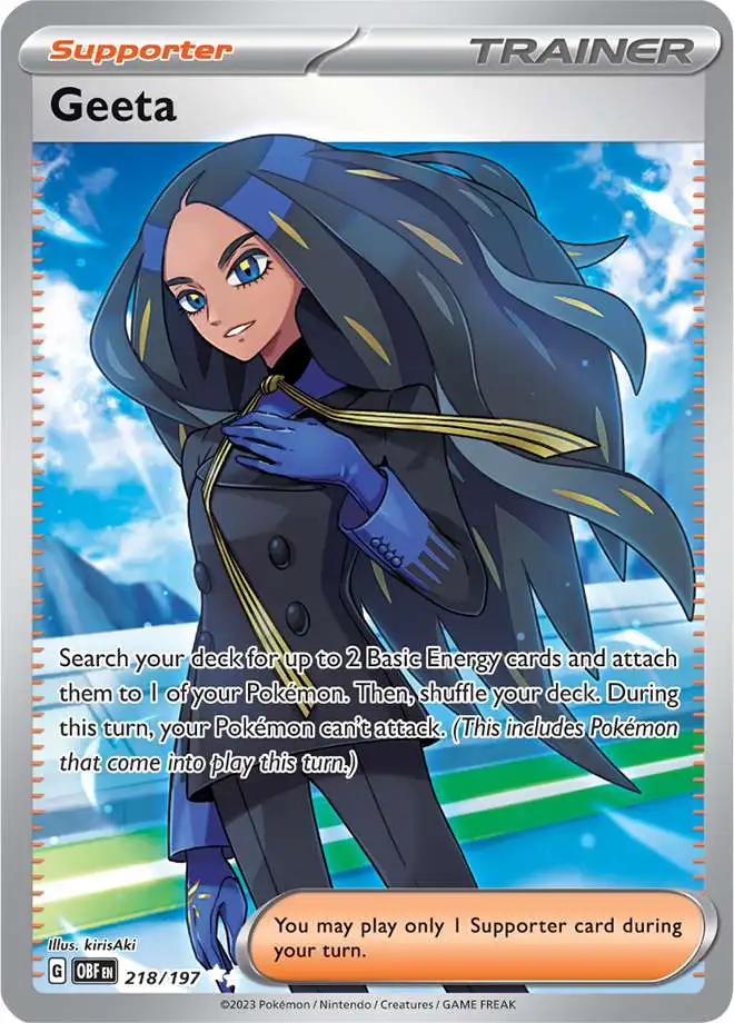 Pokemon Trading Card Game Obsidian Flames Ultra Rare Geeta #218