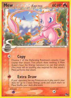 Pokemon Trading Card Game Organized Play Series 5 Rare Mew (Delta Species) #3 [Lightly Played]