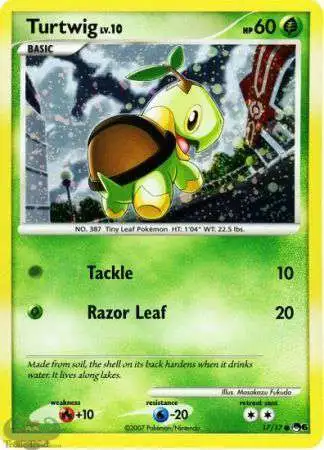 Pokemon Organized Play Series 6 Common Turtwig #17 [Holofoil] [Moderately Played]