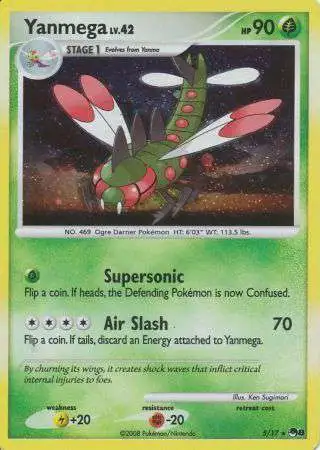 heavily played pokemon card Pokemon Organized Play Series 8 Single Holo Rare Yanmega 5 Card Condition Guide - Turn
