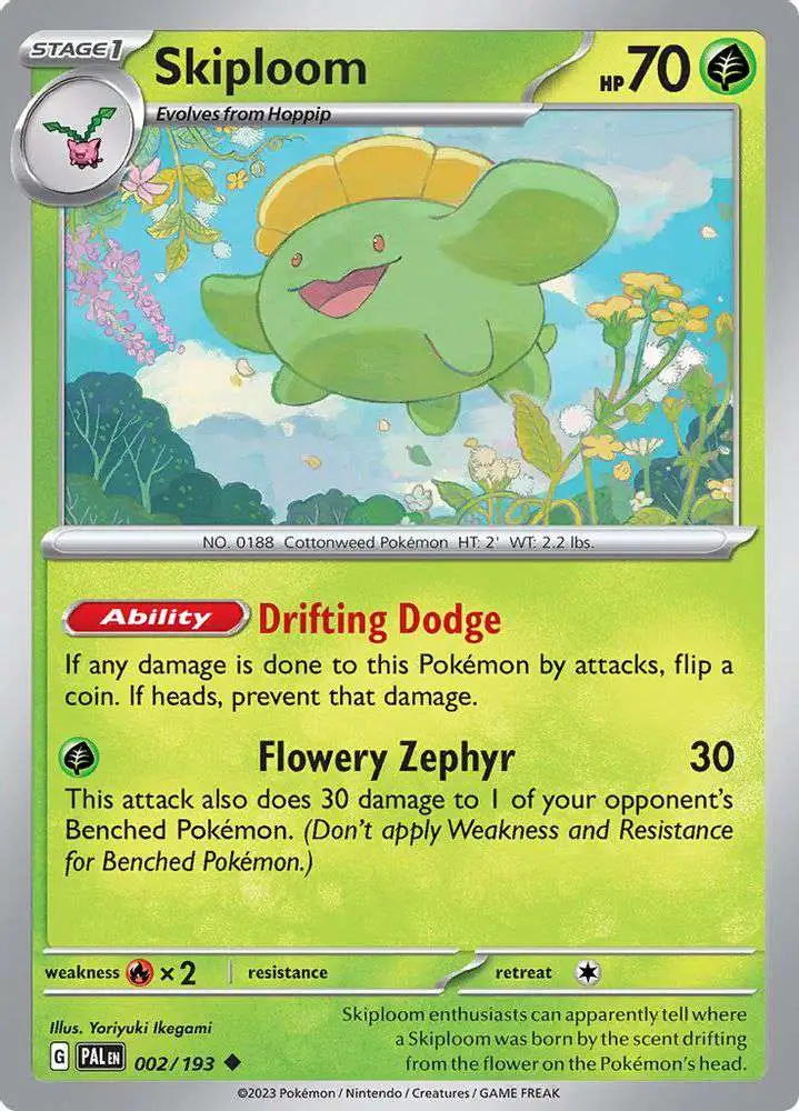 Pokemon Trading Card Game Paldea Evolved Uncommon Skiploom #2