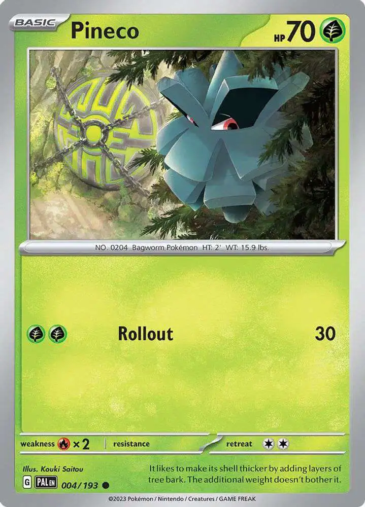 Pokemon Trading Card Game Paldea Evolved Common Pineco #4