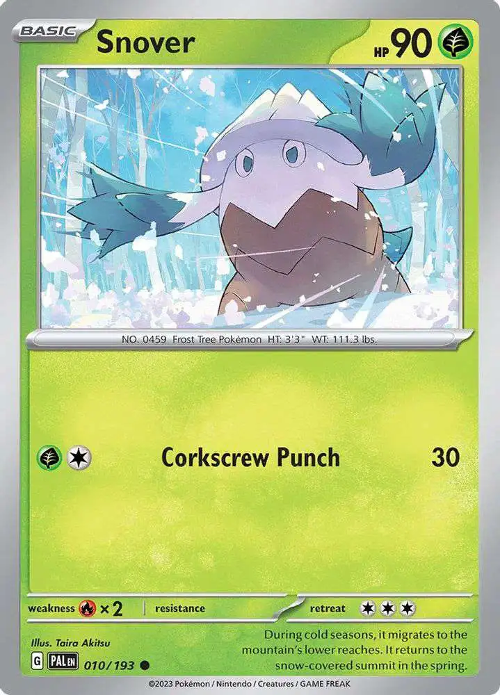 Pokemon Trading Card Game Paldea Evolved Common Snover #10