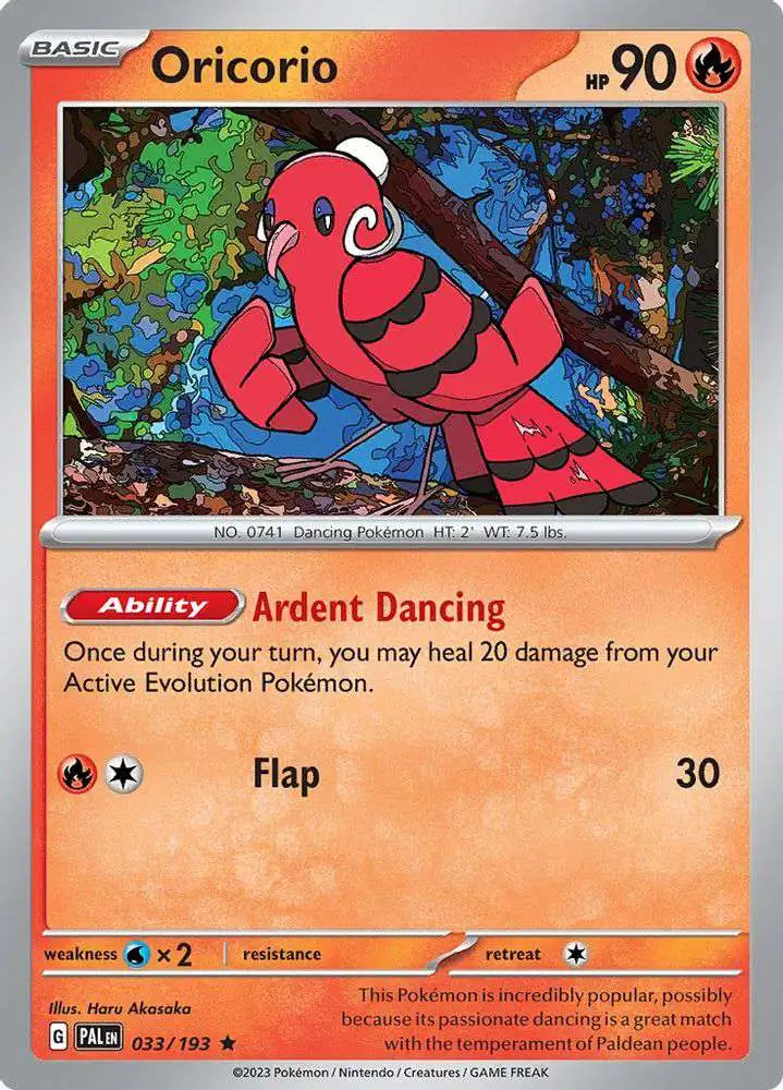 Pokemon Trading Card Game Paldea Evolved Rare Oricorio #33