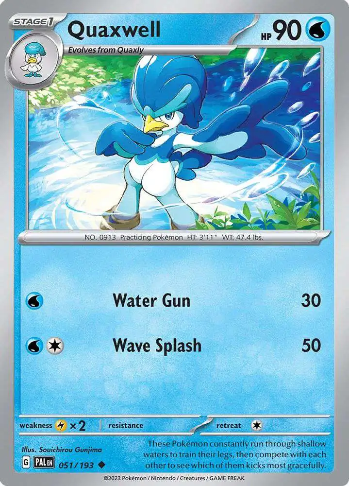 Pokemon Trading Card Game Paldea Evolved Uncommon Quaxwell #51