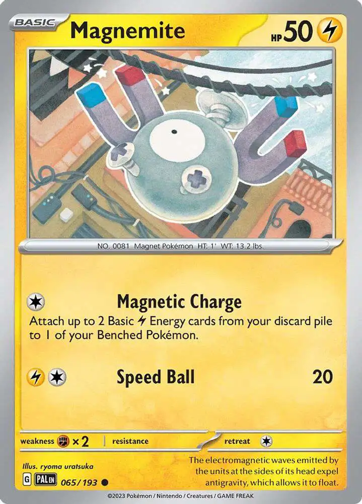 Pokemon Trading Card Game Paldea Evolved Common Magnemite #65
