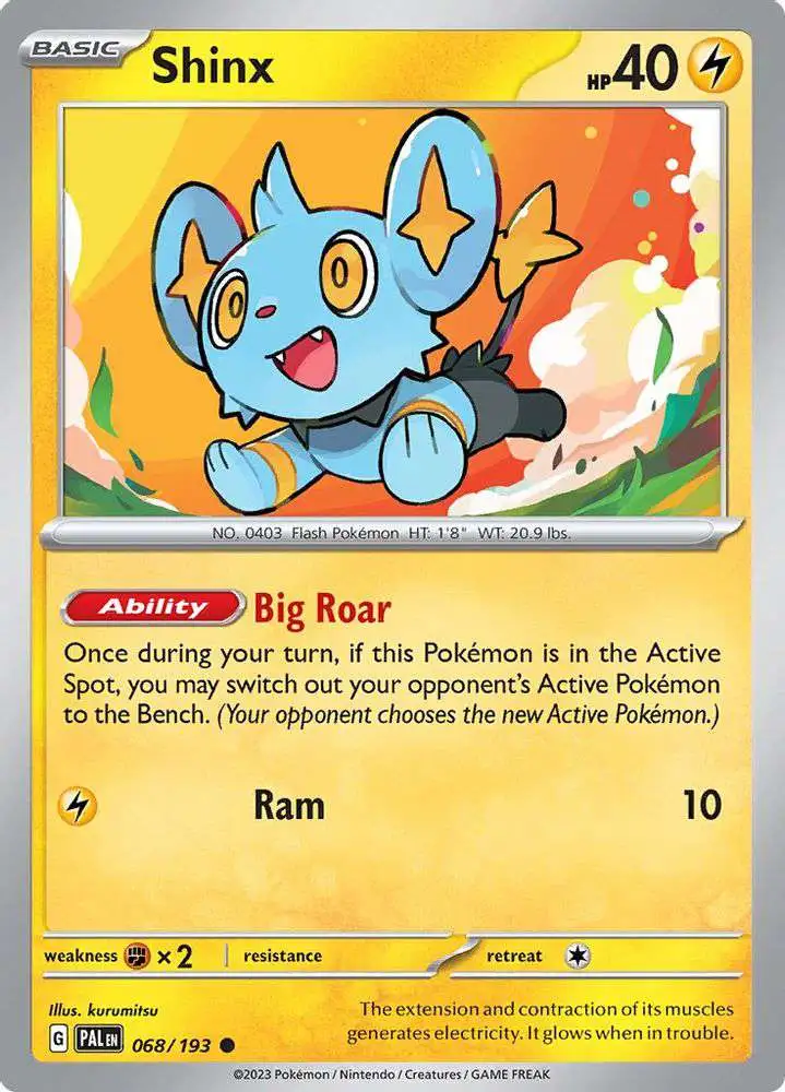 Pokemon Trading Card Game Paldea Evolved Common Shinx #68