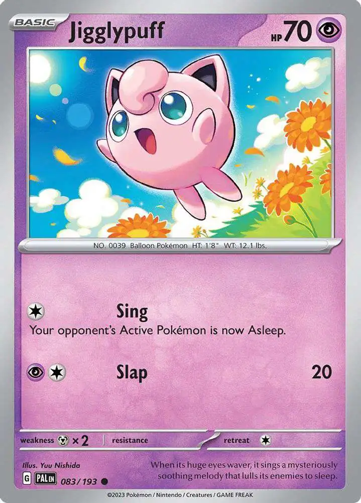 Pokemon Trading Card Game Paldea Evolved Common Jigglypuff #83