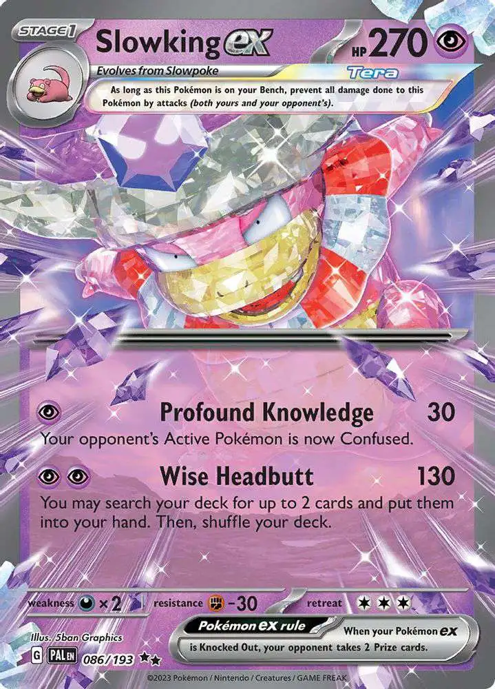 Pokemon Trading Card Game Paldea Evolved Double Rare Slowking ex #86