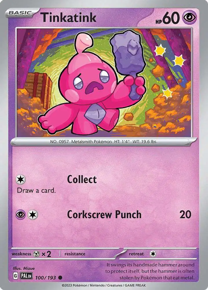 Pokemon Trading Card Game Paldea Evolved Common Tinkatink #100