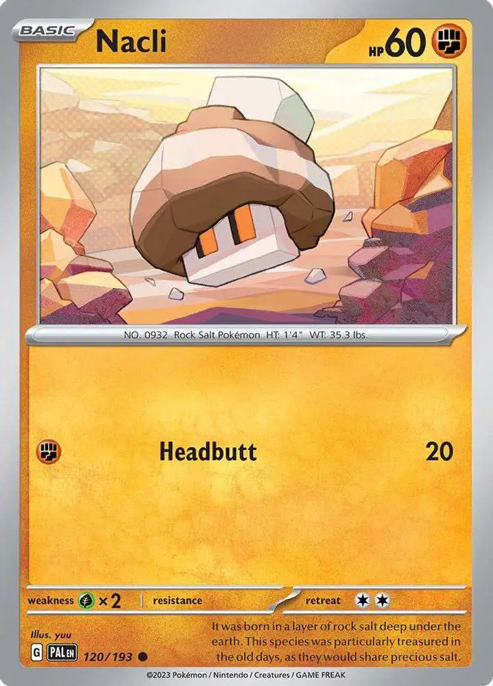 Pokemon Trading Card Game Paldea Evolved Common Nacli #120