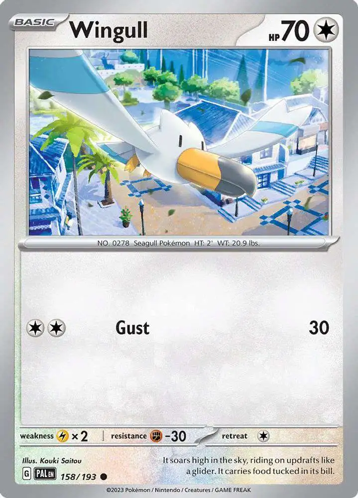 Pokemon Trading Card Game Paldea Evolved Common Wingull #158