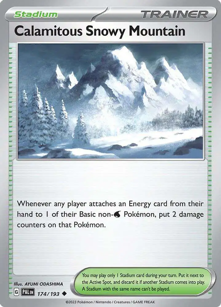 Pokemon Trading Card Game Paldea Evolved Uncommon Calamitous Snowy Mountain #174