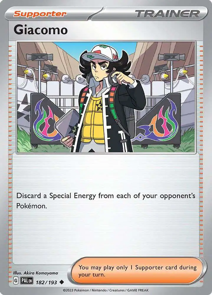 Pokemon Trading Card Game Paldea Evolved Uncommon Giacomo #182