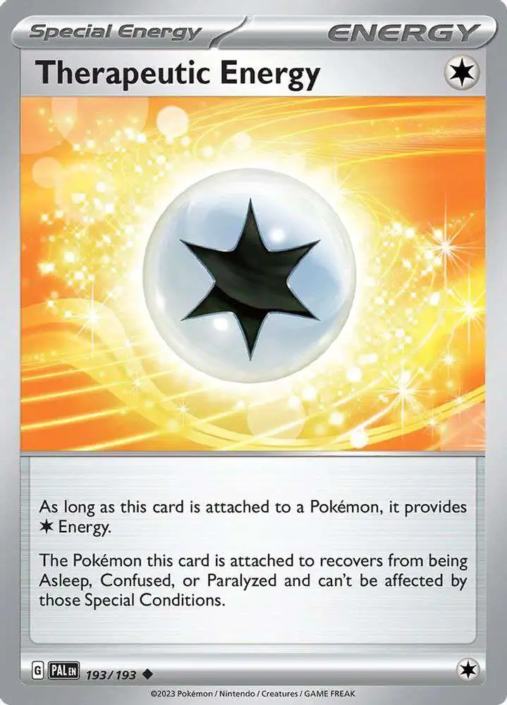 Pokemon Trading Card Game Paldea Evolved Uncommon Therapeutic Energy #193