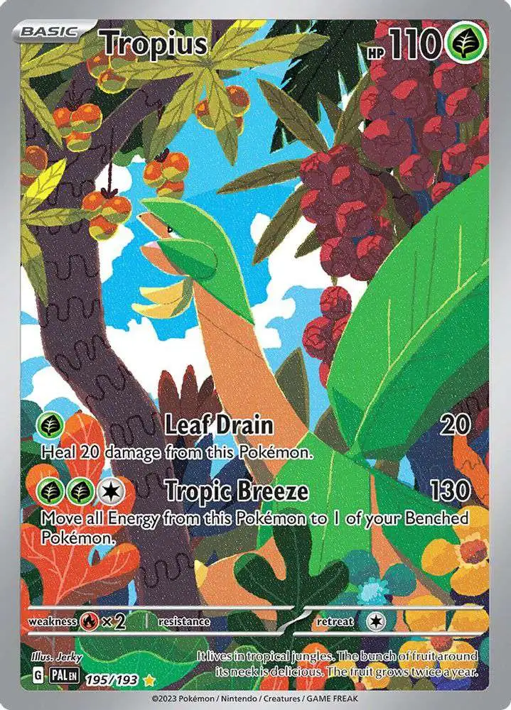Pokemon Trading Card Game Paldea Evolved Illustration Rare Tropius #195 [Illustration Rare]