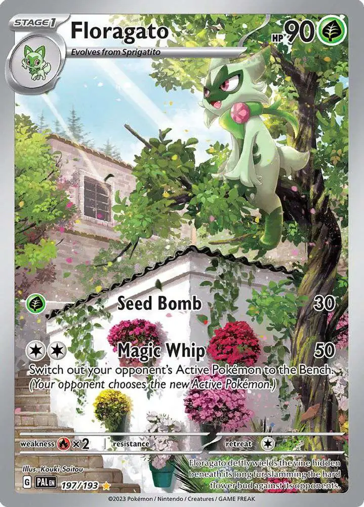 Pokemon Trading Card Game Paldea Evolved Illustration Rare Floragato #197 [Illustration Rare]