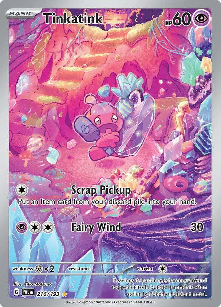 Pokemon Trading Card Game Paldea Evolved Illustration Rare Tinkatink #216 [Illustration Rare]