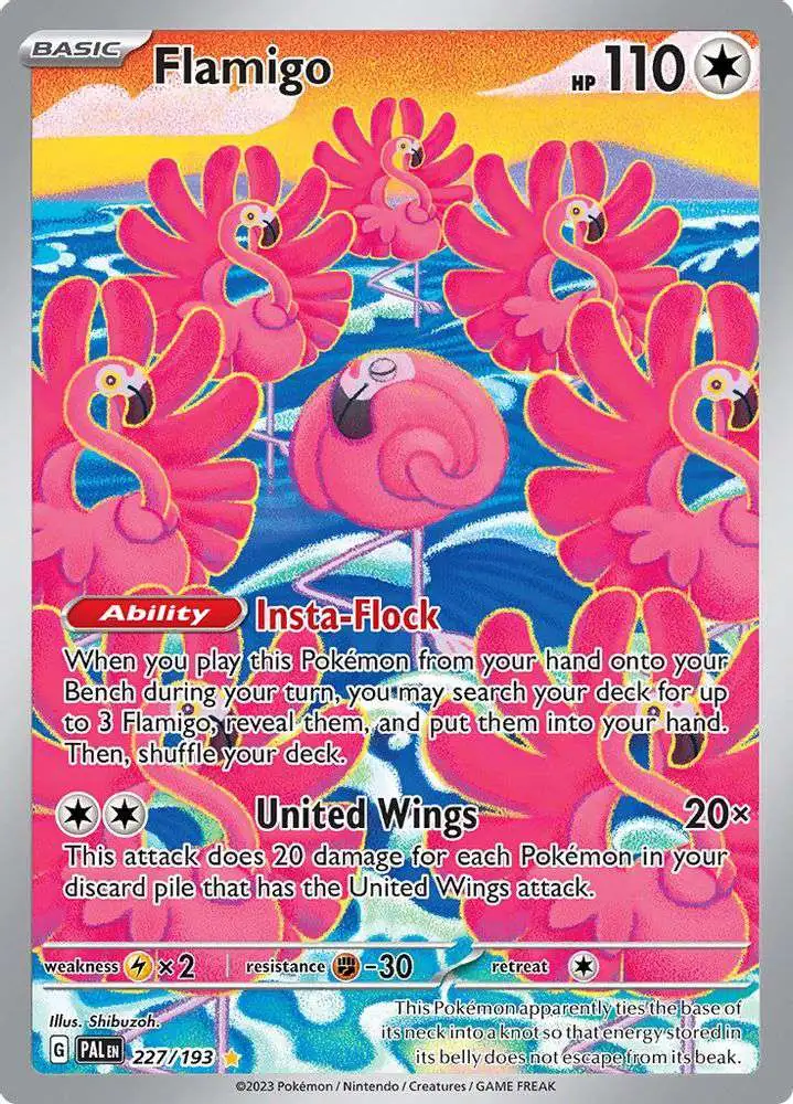 Pokemon Trading Card Game Paldea Evolved Illustration Rare Flamigo #227 [Illustration Rare]