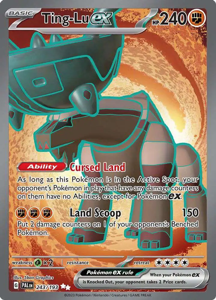 Pokemon Trading Card Game Paldea Evolved Ultra Rare Ting-Lu ex #243