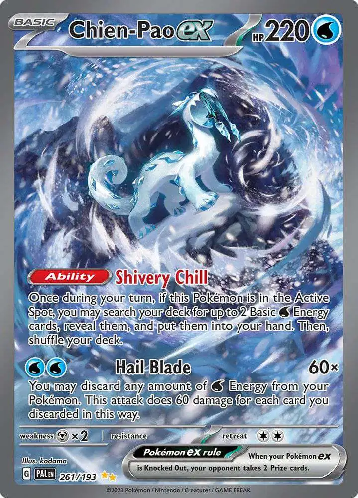 Pokemon Trading Card Game Paldea Evolved Special Illustration Rare Chien-Pao ex #261 [Special Illustration Rare]