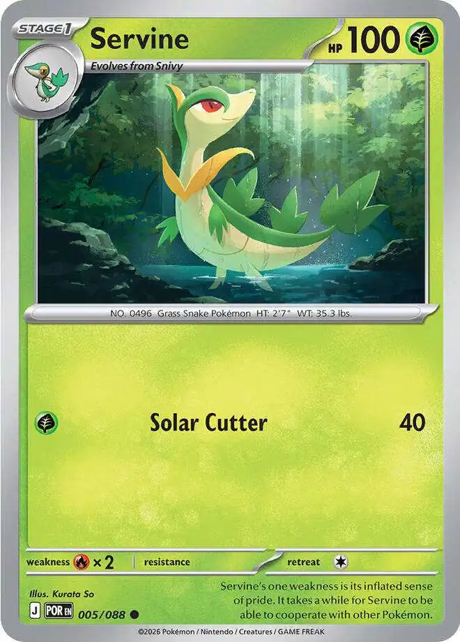 Pokemon Trading Card Game ME03: Perfect Order Common Servine #5