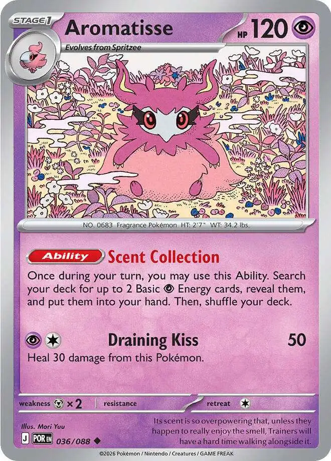 Pokemon Trading Card Game ME03: Perfect Order Uncommon Aromatisse #36 [Reverse Holofoil]