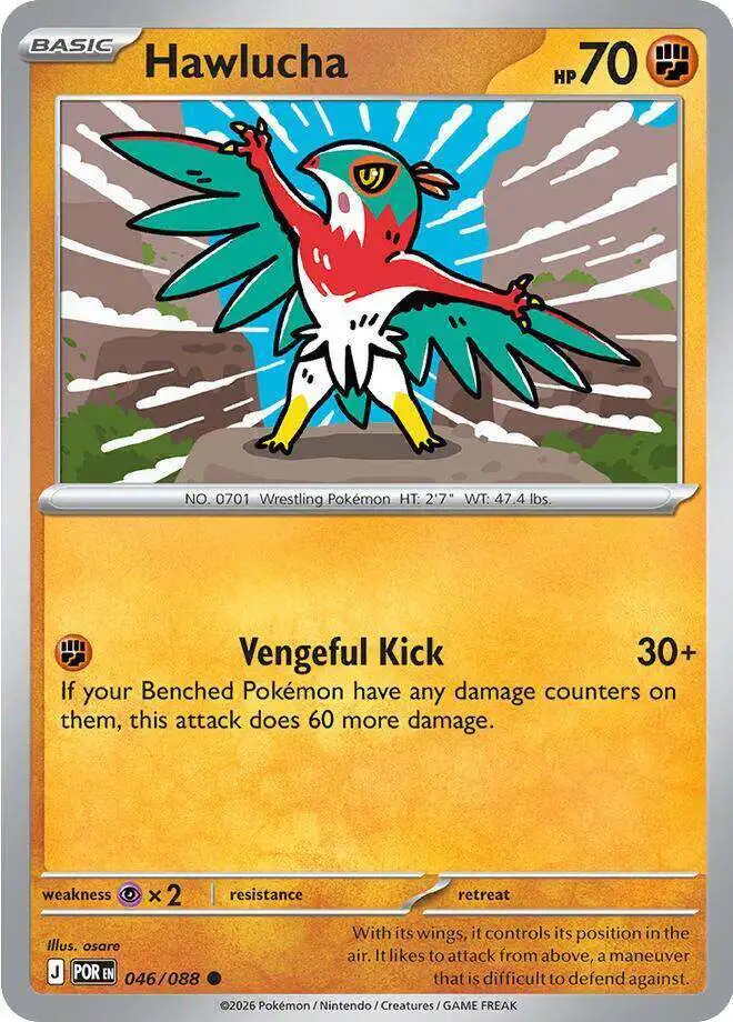 Pokemon Trading Card Game ME03: Perfect Order Common Hawlucha #46