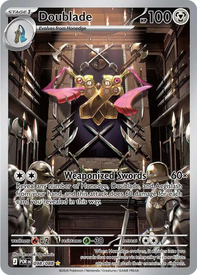 Pokemon Trading Card Game ME03: Perfect Order Shiny Rare Doublade #98