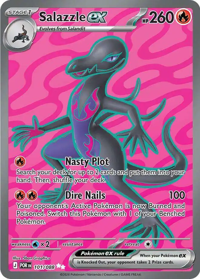 Pokemon Trading Card Game ME03 Perfect Order Single Card Ultra Rare  Salazzle ex 101 - ToyWiz