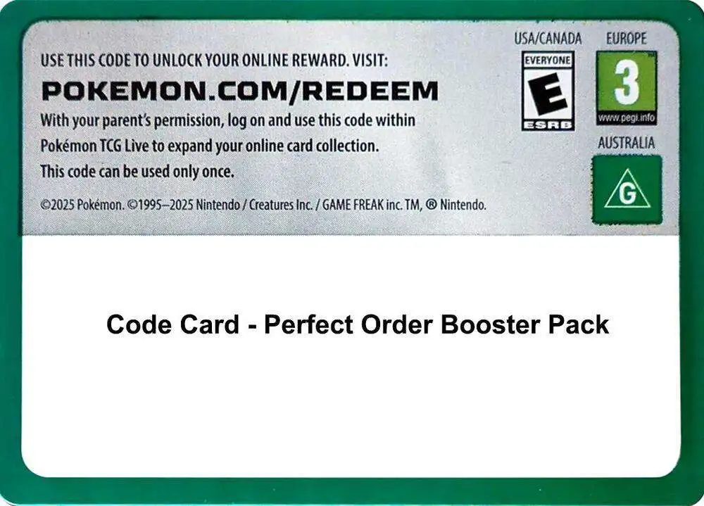 Pokemon Trading Card Game Ascended Heroes Single Card Code Card 186 - ToyWiz Pokemon Trading Card Game Ascended Heroes Single Card Code Card 186 - ToyWiz