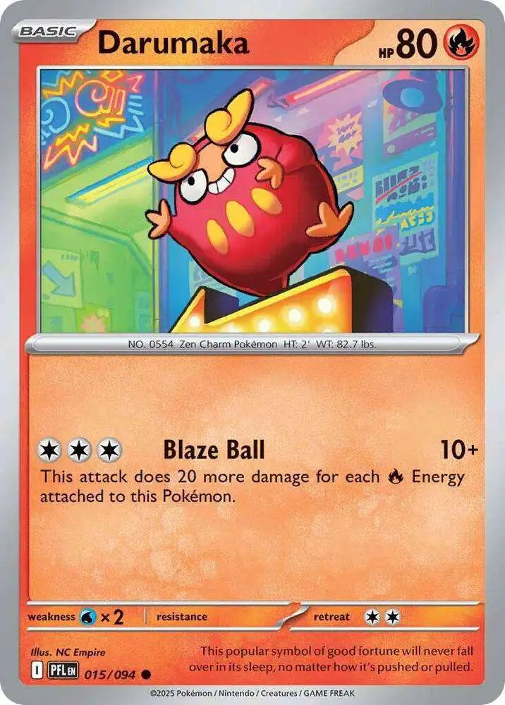 Pokemon Trading Card Game Phantasmal Flames Common Darumaka #15