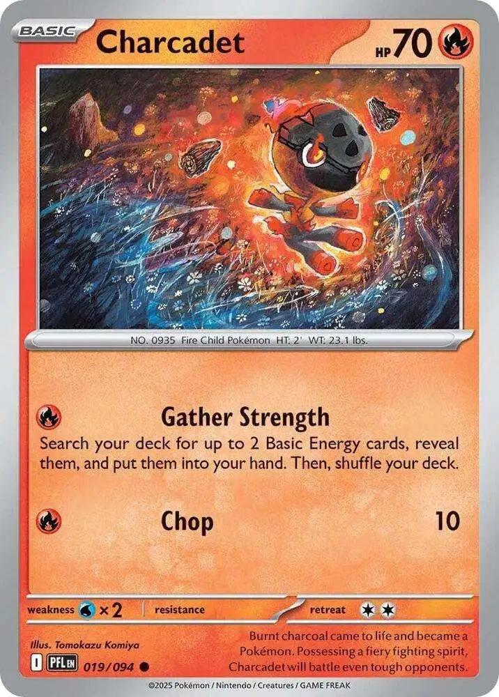 Pokemon Trading Card Game Phantasmal Flames Common Charcadet #19