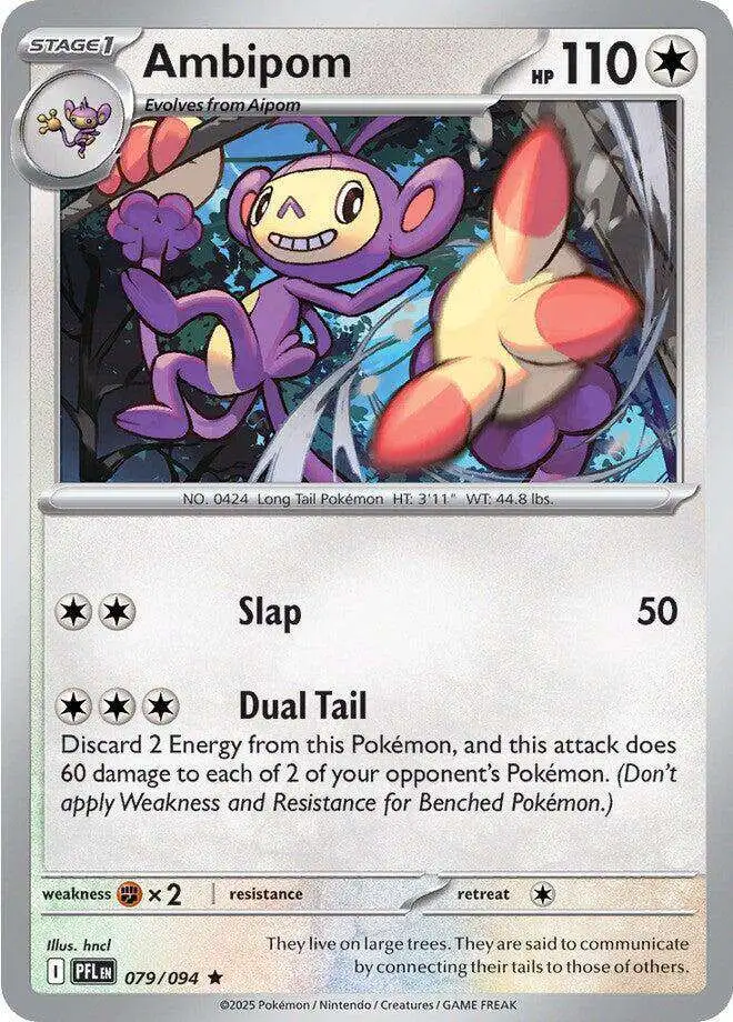 Pokemon Trading Card Game Phantasmal Flames Rare Ambipom #79