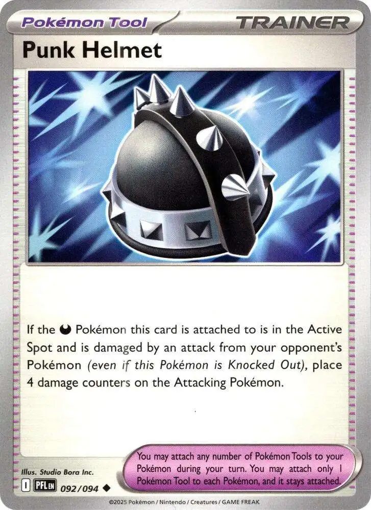Pokemon Trading Card Game Phantasmal Flames Uncommon Punk Helmet #92