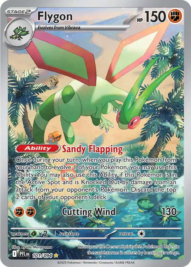 Pokemon Trading Card Game Phantasmal Flames Illustration Rare Flygon #101