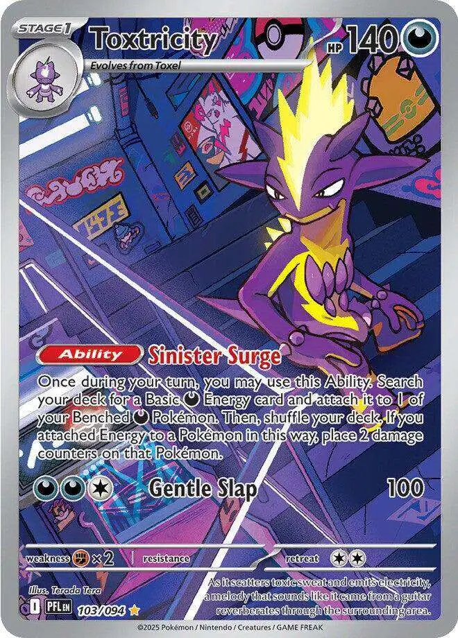Pokemon Trading Card Game Phantasmal Flames Illustration Rare Toxtricity #103