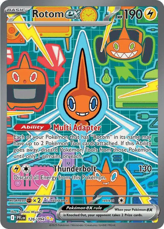 Pokemon Trading Card Game Phantasmal Flames Special Illustration Rare Rotom ex #126