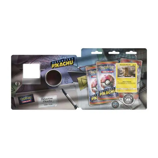Pokemon Detective Pikachu Special Case File TCG 3 Booster Pack Movie Binder for sale online 