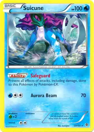Pokemon Black & White Plasma Blast Rare Suicune #20