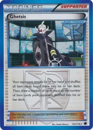 Pokemon Trading Card Game Black & White Plasma Freeze Rare Holo Ghetsis #101