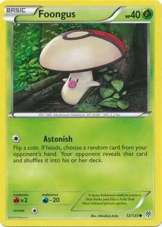 Pokemon Trading Card Game Black & White Plasma Storm Common Foongus #12 [Lightly Played]