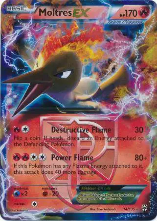 Pokemon Trading Card Game Black & White Plasma Storm Ultra Rare Moltres EX #14