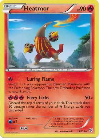 Pokemon Trading Card Game Black & White Plasma Storm Uncommon Heatmor #23 [Lightly Played]