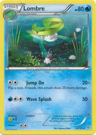 Pokemon Trading Card Game Black & White Plasma Storm Uncommon Lombre #30 [Lightly Played]
