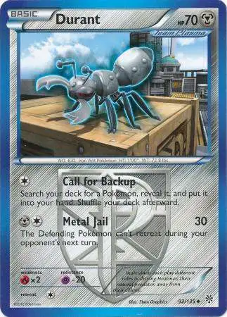 Pokemon Trading Card Game Black & White Plasma Storm Uncommon Durant #92